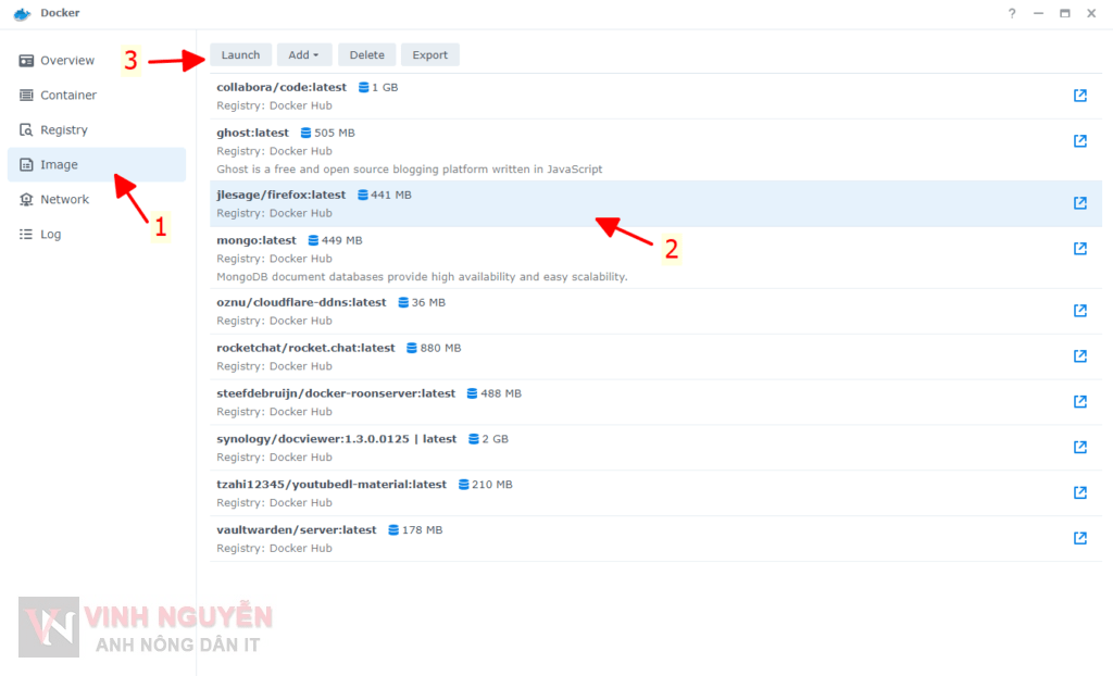 Cài đặt Firefox trên Synology NAS