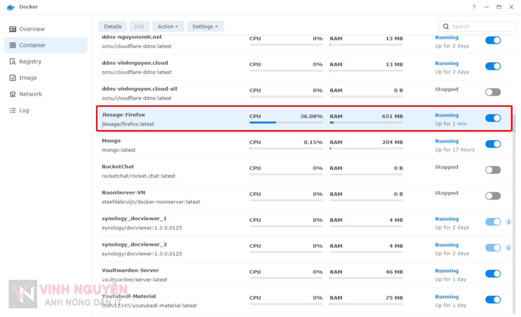Cài đặt Firefox trên Synology NAS