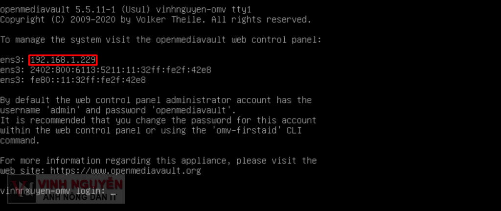 Hướng dẫn cài đặt OpenMediaVault (OMV)