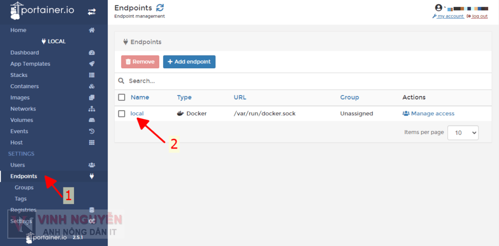 Cài đặt Portainer trên Synology NAS