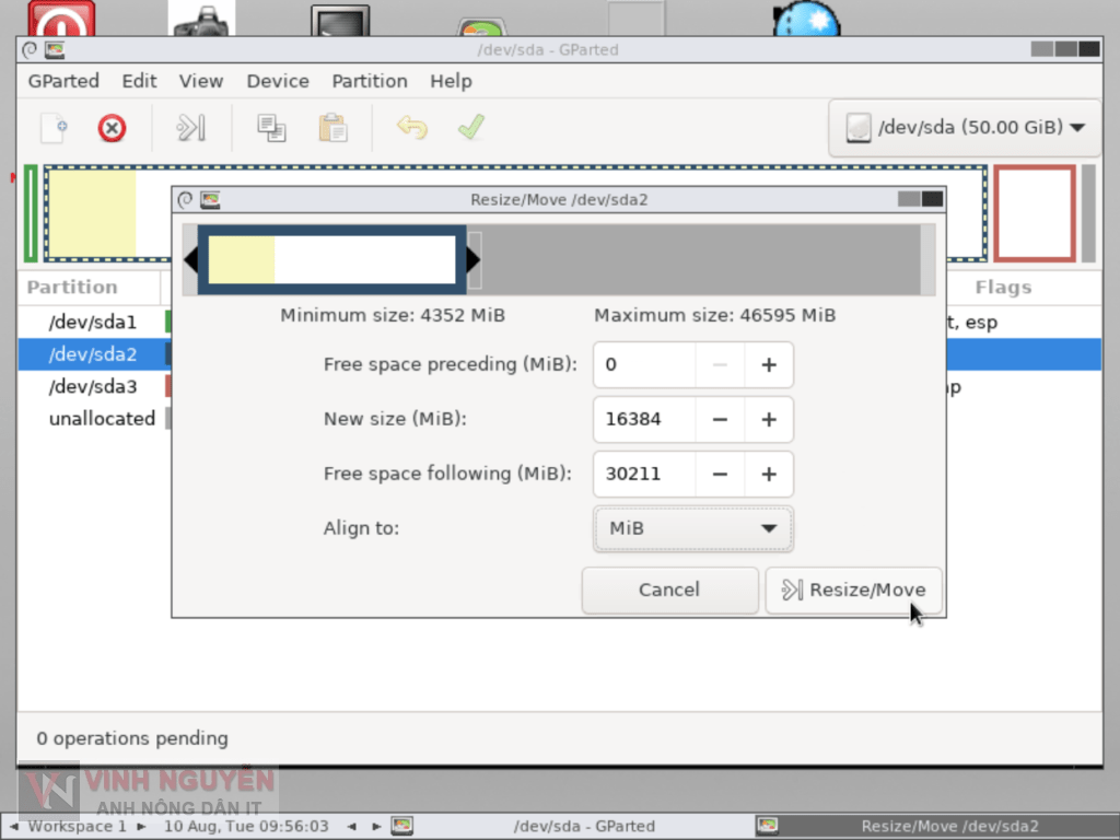 OpenMediaVault (OMV) GParted