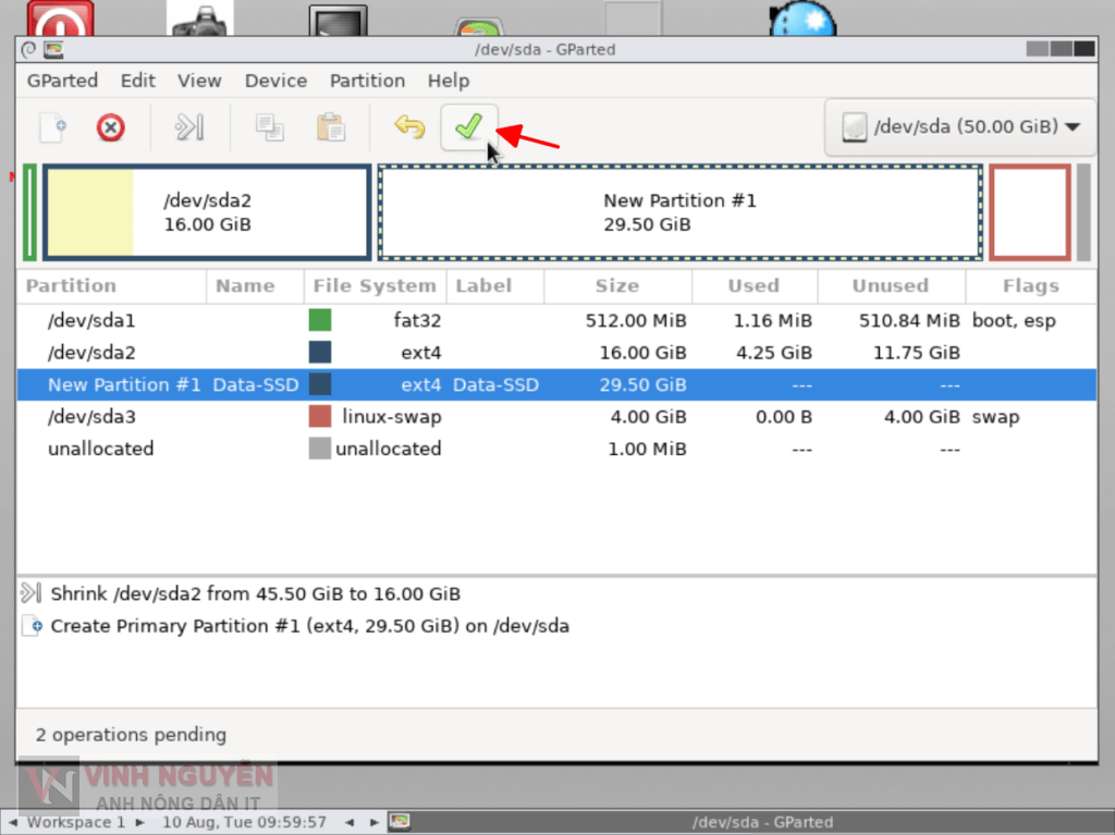 OpenMediaVault (OMV) GParted