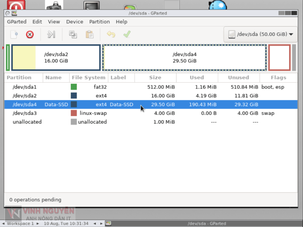 OpenMediaVault (OMV) GParted