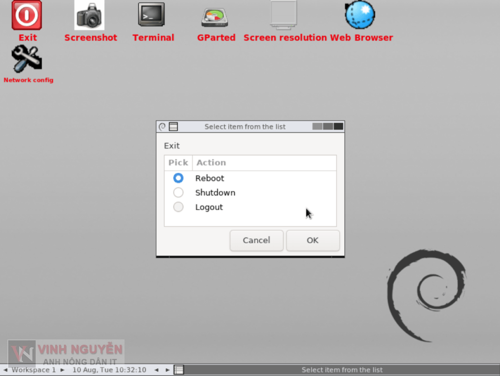 OpenMediaVault (OMV) GParted