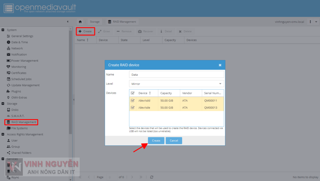 OpenMediaVault (OMV) RAID