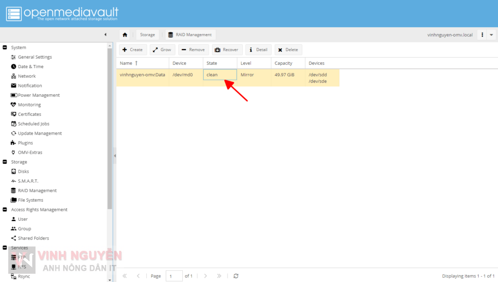 OpenMediaVault (OMV) RAID