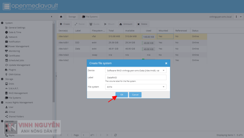 OpenMediaVault (OMV) RAID