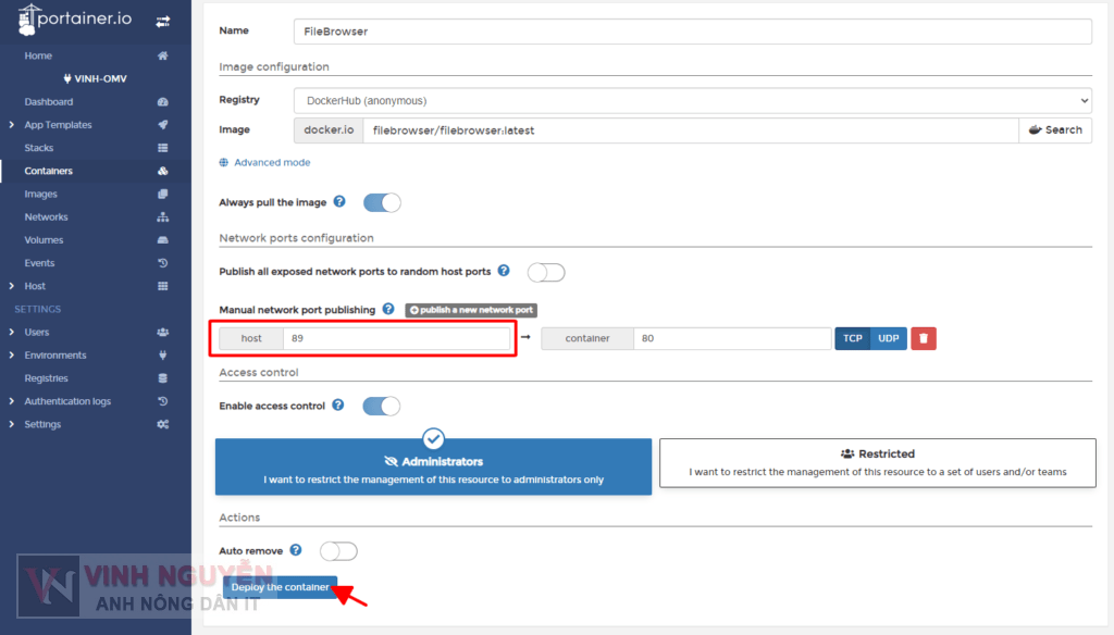 OpenMediaVault (OMV) – Nginx Proxy Manager
