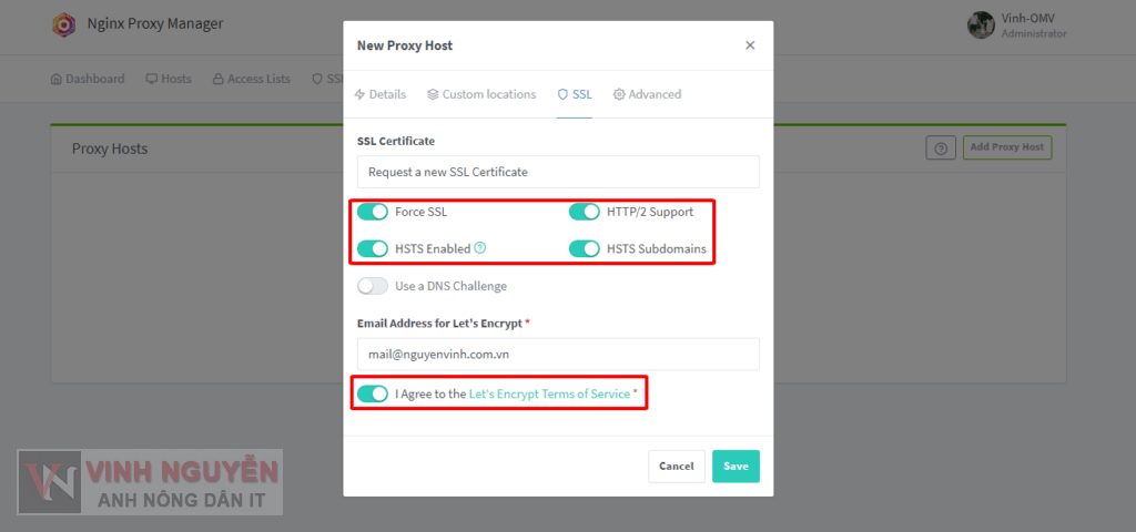 OpenMediaVault (OMV) – Nginx Proxy Manager
