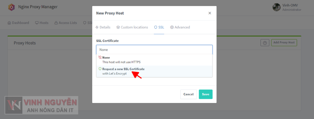 OpenMediaVault (OMV) – Nginx Proxy Manager