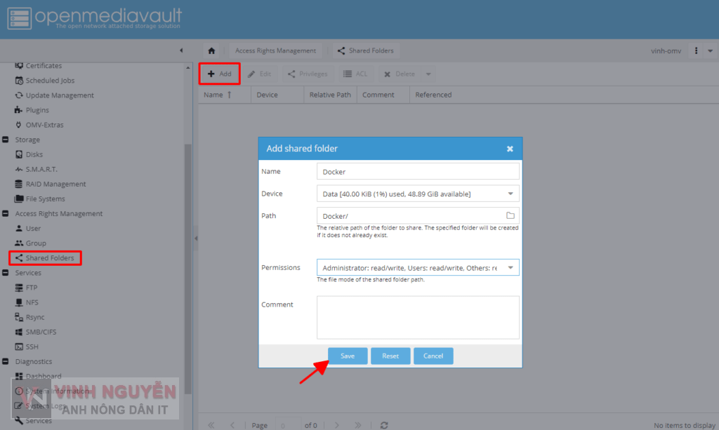 OpenMediaVault (OMV) Docker