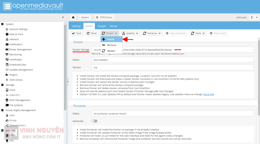 OpenMediaVault (OMV) Docker