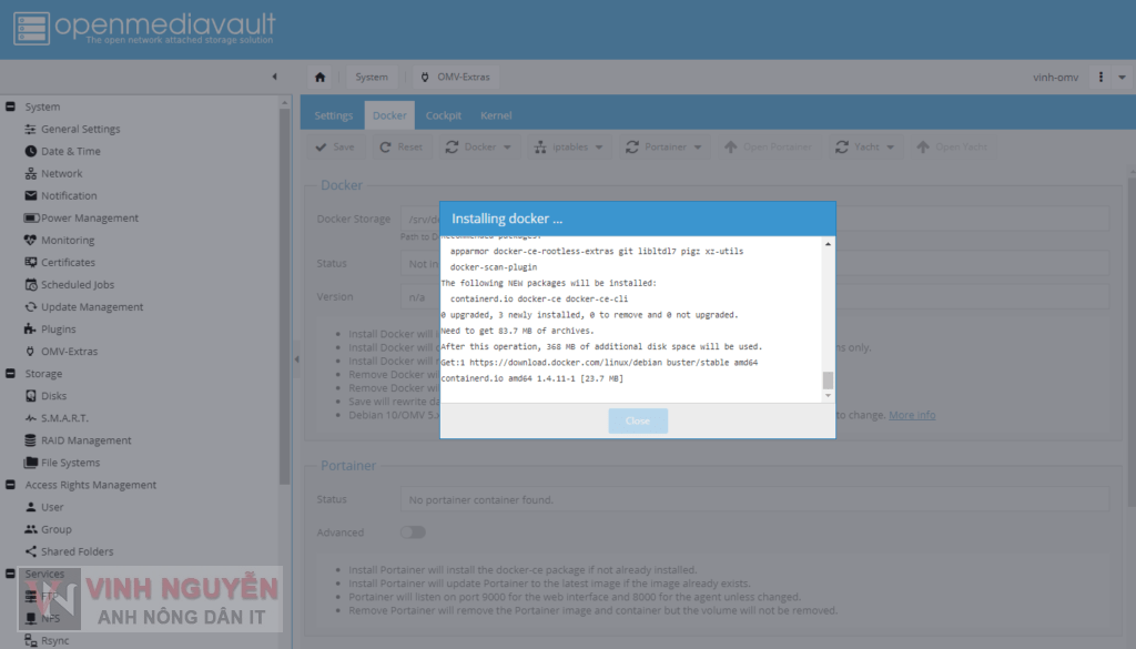 OpenMediaVault (OMV) Docker