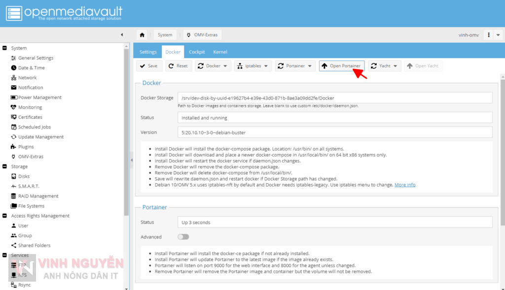 OpenMediaVault (OMV) Docker