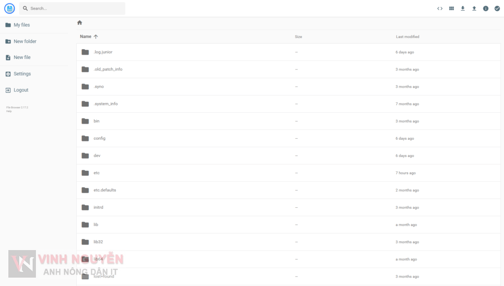Synology NAS File browser